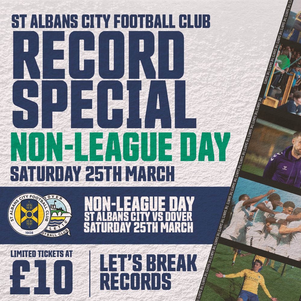 UP NEXT – ST ALBANS CITY