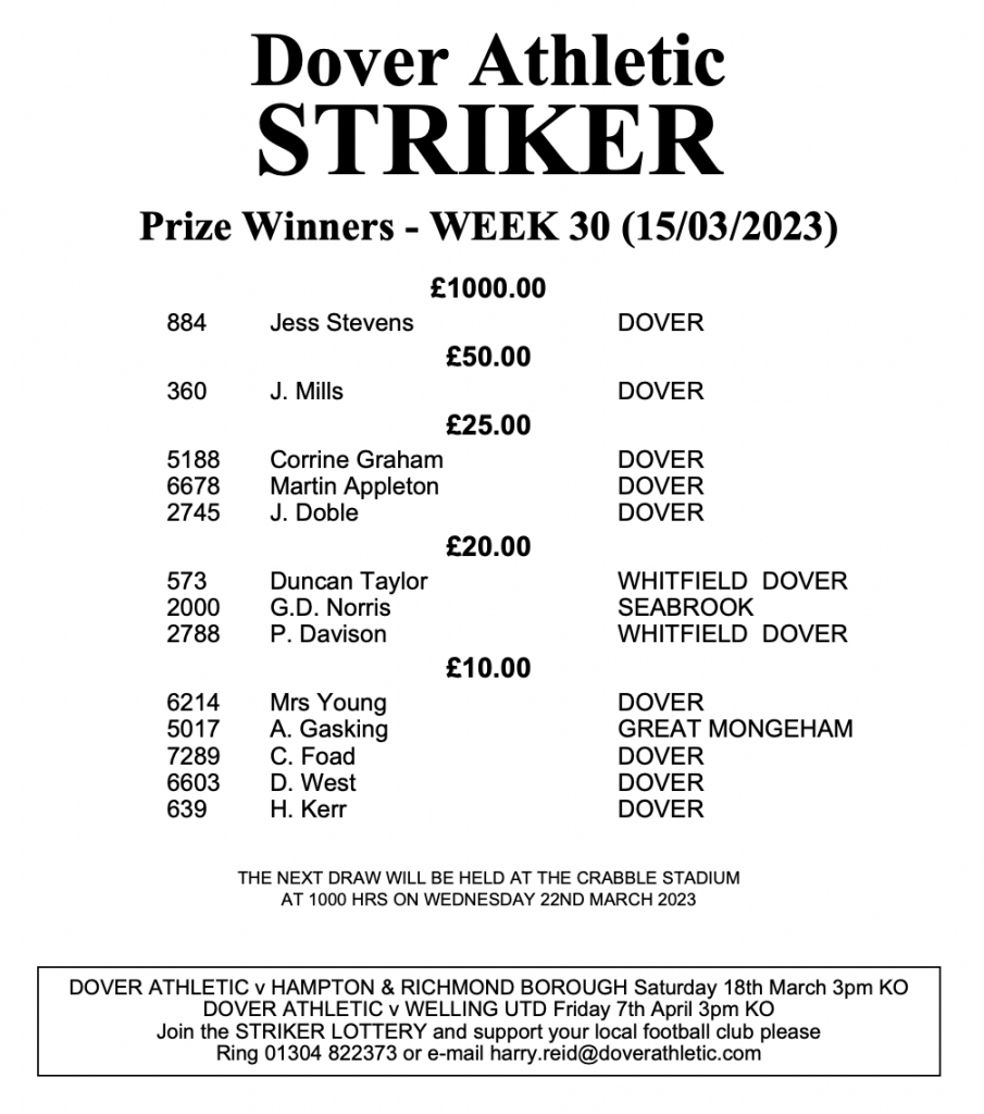 STRIKER – DID YOU HIT THE NET?