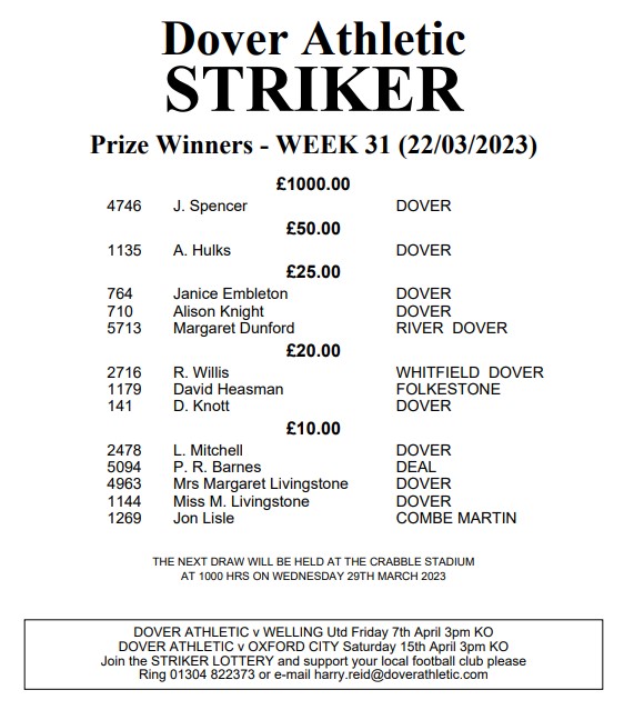 STRIKER – DID YOU HIT THE NET?