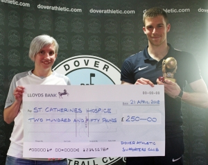 2017-18 DAFC Season Awards 09 MW Away Player cheque