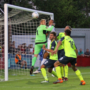 2018-08-14 HavantWaterloovilleH 16 goalmouth