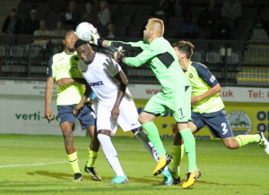2018-08-14 HavantWaterloovilleH 29 goalmouth