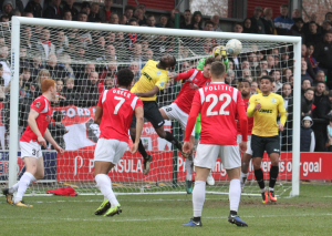 2019-02-16 SalfordA 17 goalmouth