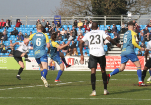 2019-03-30 SolihullMoorsA 26 Doe goal