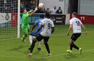 2019-10-26 StockportH 23 goalmouth