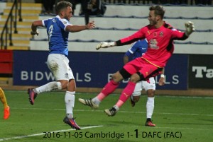 2016-11-05 Cambridge 1-1 DAFC (FAC)