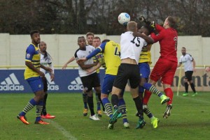 2016-11-12 SolihullA 13 goalmouth